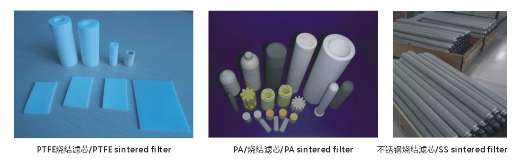 Customer Vacuum Feeder Air Compressor Pneumatic Muffler Plastic Air Silencer of Porous PE Muffler Sintered Plastics Products