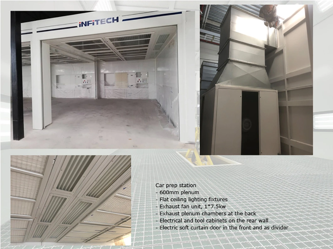 Automotive Fully Undershot Spraying Painting Booth for Cars