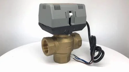 2 or 3 Port Brass Material Motorized Control Valve for Fan Coil Unit